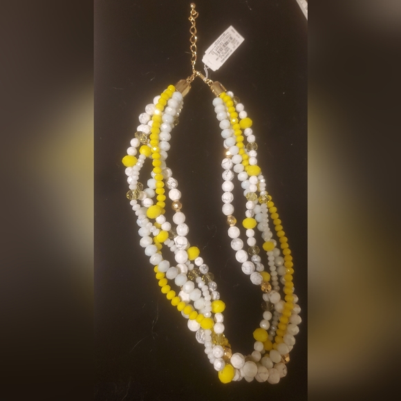 NWT Dillard's Twisted Multi Strand Beaded Necklace. - Picture 5 of 16